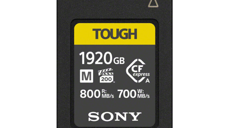 Sony zapowiada dwie zaawansowane karty pamięci CFexpress typu A z serii M: CEA-M1920T i CEA-960T