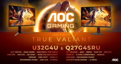 27- oraz 31,5-calowy monitor 320 Hzod AGON by AOC