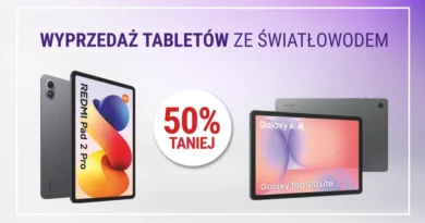Superszybki światłowód z tabletem 50% taniej w noworocznej wyprzedaży Play