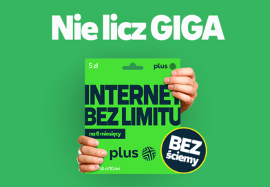 Internet bez limitu w Plusie Na Kartę