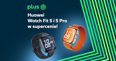 Huawei Watch Fit 5 oraz Watch Fit 5 Pro już dostępne w Plusie