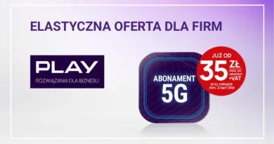 Nowa oferta Play dla firm – elastyczny wybór taryfy z abonamentem 5G już od 35 zł netto miesięcznie