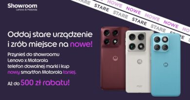 Do 500 zł rabatu na nowe smartfony Motorola. Wystarczy oddać stary telefon w Showroomie
